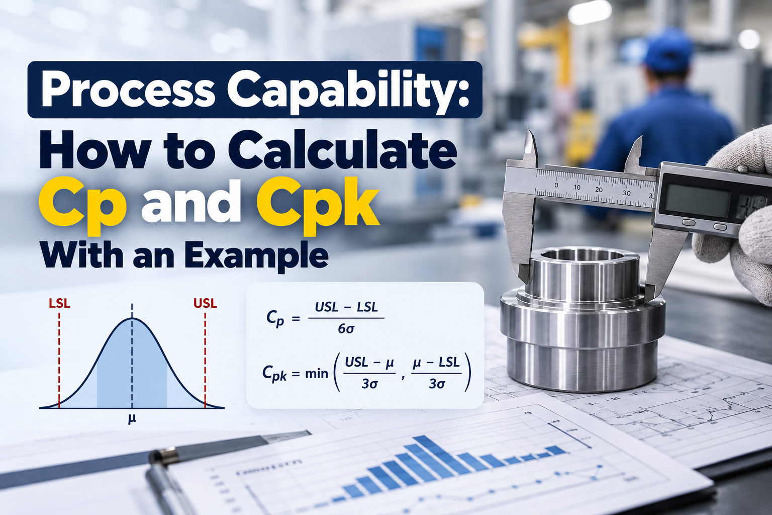 Process Capability: How to Calculate Cp and Cpk With an Example